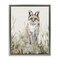 Stupell Industries Fox In Meadow Landscape Floating Frame By PATRICIA PINTO